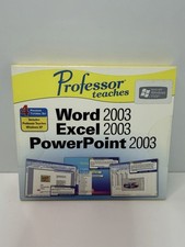 Professor Teaches Word Excel PowerPoint 2003 Training Software NEW Sealed picture