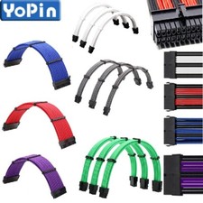 4Pcs 6Pcs 7Pcs Set Braided ATX Sleeved Extension Cable for Power Supply 24Pin 8P picture