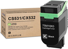 1-Pack Toner Cartridge Black CS531/CX532 BN Chip Compatible With Lexmark picture