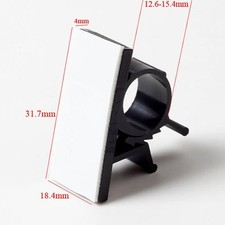 10Pcs Adhesive Backed Nylon Wire Adjustable Diameter 12.5mm-15.4mm Cable Clips picture