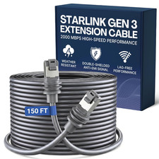 150FT/ 46M Starlink Gen 3 Cable 26AWG for Starlink Standard Generation 3, IP67 W picture