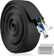 Nylon Hydraulic Hose Protector Sleeve 26.5ft - 1.3 inch ID Hose Sheath Hydrau... picture