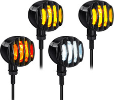 Motorcycle Turn Signals 48 LED Bullet Front Rear Turn Signal Lights Motorcycle B picture