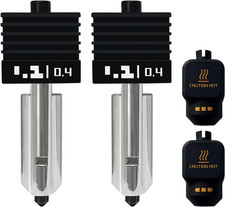 2PK 0.4MM P2S Hotend with Hardened Nozzle for P2S/X2D/H2 Series picture