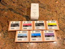 Epson SC-P900 Ink Cartridge 50mL Capacity Set of 7 Dates: 2023 w/Maintenance picture