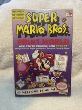 NEW RARE Super Mario Bros Print World IBM Tandy 5.25