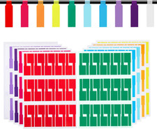 300 Pcs Cable Labels,  Premium 10 Colors Wire Labels Electrical, Waterproof Cord picture