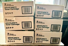 Six (6)Texas Instruments microLaser Toner Cartridges 2550770-0001 New In Box picture