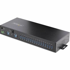 StarTech 16-Port Industrial USB 3.0 Hub 5Gbps, Mountable, Terminal Block Power picture