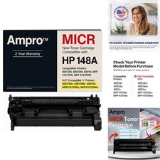 Ampro 148A MICR W1480A Replacement for LaserJet Pro MFP 4101FDN 4101FDW 3000 picture