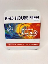 AOL 9.0 Optimized Try All New 1045 Hours CD Computer Software Tin picture