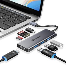 Minisopuru 7-in-1 USB-C Hub Dock 4K HDMI SD/TF USB 3.0 PD Adapter MacBook iPad picture