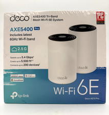 TP-Link Deco XE75 Pro AXE5400 WiFi 6E Tri-Band Mesh System 2-Pack NEW picture