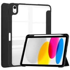 For iPad 10th Gen 10.9, iPad 11th gen A16 Case PU Leather - Black picture