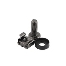 50 Pack M6x16mm Rack Mount Cage Nuts, Screws&Washers for Server Cabinet picture
