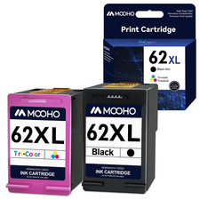 1+1 Pack 62XL Black&Color Ink Cartridges For HP ENVY 5660 7643 7644 8000Printer picture