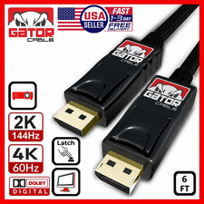 DisplayPort To DisplayPort Cable Male to Male 4K 60Hz Audio Video Display 6FT picture