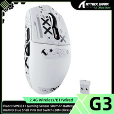 ATTACK SHARK G3 Wireless Optical Mouse  Tri Mode, 25000 DPI, 1000 Polling, 59g picture