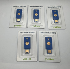 Lot of 5 Yubico Security Key NFC, Two Factor Authentication USB - New in Package picture
