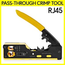Pass-Through Crimper Crimp Tool for RJ45 Connector Cat7 Cat6a Cat6 Cat5 Cat5e picture