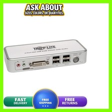 Tripp Lite 2-Port DVI/USB Desktop KVM Switch Audio & Cables (B004-DUA2-K-R) picture