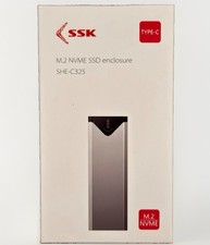 SSK SHE-C325 M.2 NVMe SSD Enclosure USB 3.2 Type-C 10Gbps Gray (b4) picture