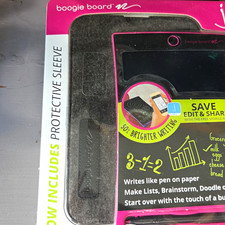 Boogie Board Jot 8.5 eWriter 8.5in LCD Writing Tablet Black/Pink w/ Sleeve picture