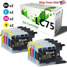 8PK LC75 LC75XL LC-75 Ink Cartridge for MFC-J6510DW MFC-J6710DW MFC-J430W picture