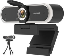 NIVEOLI Webcam 1080P with Microphone & Privacy Cover for PC/Laptop, USB...  picture