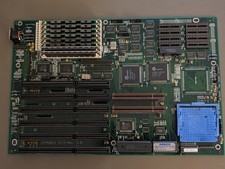UNTESTED RAM + ECS UM486V AIO (DIP) Rev. 2.0 Socket 3 SIMM ISA VLB Baby-AT picture