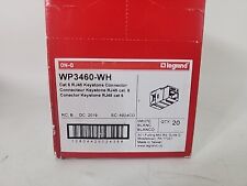 On-Q Legrand WP3460-WH ~ Cat 6 RJ45 Keystone Connector ~ White ~ QTY 20 picture