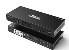 TESmart 4 Port KVM Switch Dual Monitor DisplayPort, Support 4K@60Hz (BOX ONLY)) picture