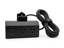 Byrne Miki 3-Port Desk Clamp Power Hub - Dual AC + USB-A & USB-C Fast Charging picture