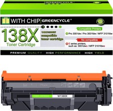 138X W1380X Black Toner Works With HP LaserJet Pro 3001dw 3001fdw MFP 3101fdw picture