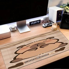 One Personalized Mouse Pad Featuring Cute Cat Faces Adorned with Floral Headsc picture