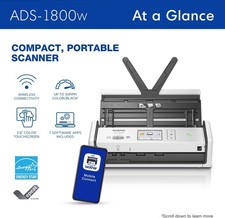 Brother ADS-1800W Wireless Compact Desktop Document Scanner - Brand New Sealed picture