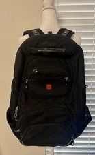 SwissGear Black Laptop Backpack Airflow Travel Business Multiple Compartments picture