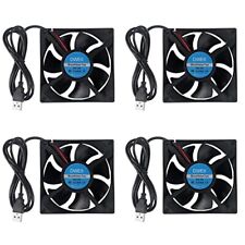DWEII 4PCS 80mm USB Fan 5V Brushless 8025 80x25mm for Cooling DIY PC Computer... picture