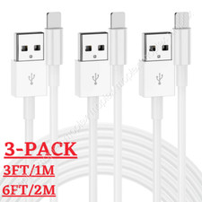 3 Pack USB Charger Cable 3/6Ft For Apple iPhone 14 13 12 11 XR 8 7 Charging Cord picture