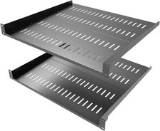 1U Adjustable Vented Server Rack Shelf 16-20