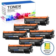 6PK NEW CHIP W1380X Toner Cartridge for 138X HP LaserJet Pro 3001dw MFP 3101fdw picture