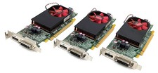 Lot of 3 Dell AMD Radeon R7 250 2GB DDR3 PCIe Low Profile Graphics Card 0FDT1K picture