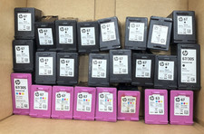 a huge Mixed Lot of 24 EMPTY& HP 67 305 xl INK CARTRIDGES BLACK & TRICOLOR picture