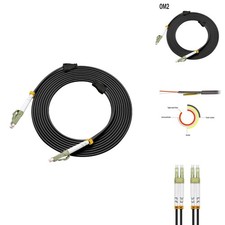 Jeirdus OM2 50M LC-LC Outdoor Armored Multimode Fiber Optic Patch Cord picture