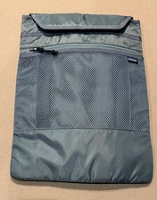 EXCELLENT CONDTION-Patagonia Gray Nylon Mesh Refugio Laptop Sleeve Case 15”x 11” picture