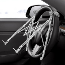 Car Laptop Mount for Steering Wheel, Height Adjustable Laptop Desk for Car with picture