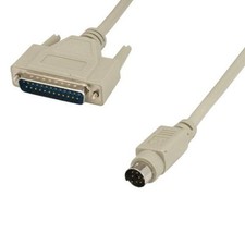 Lot 10pcs 6 FT Mini DIN8 MDIN8 to DB25 Mac to Imagewriter I Printer Cable 28AWG picture