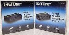 Lot of 2x BRAND NEW  Trendnet 5-Port Gigabit GREENnet Switch TEG-S50g picture