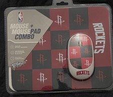NBA Houston Rockets Wireless Mouse & Mouse Pad Combo Tech for Fans New picture