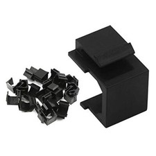 20pack Blank Keystone Jack Inserts For Keystone Wall Plate And Patch Panel Black picture